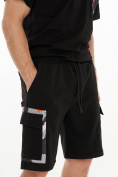 Оптом Костюм шорты и футболка черного цвета 9183Ch в Перми, фото 7