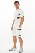Оптом Костюм шорты и футболка белого цвета 9183Bl в Перми, фото 2