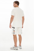 Оптом Костюм шорты и футболка белого цвета 9183Bl в Перми, фото 3