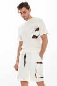Оптом Костюм шорты и футболка белого цвета 9183Bl в Перми, фото 5