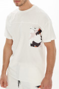 Оптом Костюм шорты и футболка белого цвета 9183Bl в Перми, фото 9