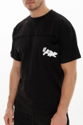 Оптом Костюм шорты и футболка черного цвета 9187Ch в  Красноярске, фото 9