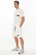 Оптом Костюм шорты и футболка белого цвета 9187Bl в Перми, фото 3