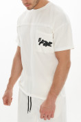 Оптом Костюм шорты и футболка белого цвета 9187Bl, фото 9