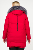 Оптом Куртка зимняя женская молодежная красного цвета 92-955_30Kr в Перми, фото 4