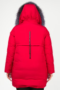 Оптом Куртка зимняя женская молодежная красного цвета 92-955_30Kr в Екатеринбурге, фото 5