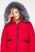 Оптом Куртка зимняя женская молодежная красного цвета 92-955_30Kr в Новосибирске, фото 7