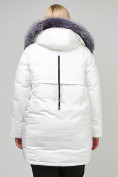 Оптом Куртка зимняя женская молодежная белого цвета 92-955_31Bl в Перми, фото 4