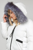 Оптом Куртка зимняя женская молодежная белого цвета 92-955_31Bl в Перми, фото 7