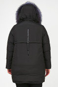 Оптом Куртка зимняя женская молодежная черного цвета 92-955_701Ch в Сочи, фото 5