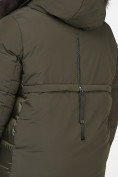 Оптом Куртка зимняя женская молодежная цвета хаки 92-955_8Kh в Самаре, фото 8