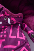 Оптом Комбинезон Valianly детский для девочки малинового цвета 9212M в Сочи, фото 10