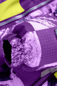 Оптом Комбинезон Valianly детский для девочки фиолетового цвета 9218F в Казани, фото 8