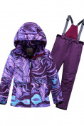 Оптом Горнолыжный костюм Valianly подростковый для девочки фиолетового цвета 9230F в Казани