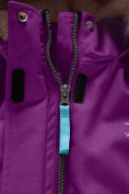 Оптом Парка зимняя Valianly подростковая для девочки фиолетового цвета 9238F в Казани, фото 8