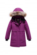 Оптом Парка зимняя Valianly подростковая для девочки фиолетового цвета 9240F в Казани, фото 14