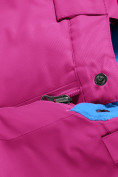 Оптом Брюки горнолыжные подростковые для девочки малинового цвета 9252M, фото 8