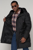 Оптом Куртка зимняя мужская классическая стеганная черного цвета 92895Ch в Казани, фото 14