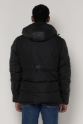 Оптом Спортивная молодежная куртка мужская черного цвета 92933Ch в Екатеринбурге, фото 17