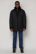 Оптом Куртка зимняя мужская классическая черного цвета 92962Ch в Казани