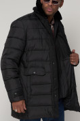 Оптом Куртка зимняя мужская классическая черного цвета 92962Ch в Екатеринбурге, фото 9