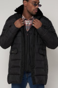Оптом Куртка зимняя мужская классическая черного цвета 92962Ch в Казани, фото 12