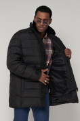 Оптом Куртка зимняя мужская классическая черного цвета 92962Ch в Казани, фото 14