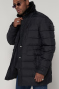 Оптом Куртка зимняя мужская классическая темно-синего цвета 92962TS в Казани, фото 9