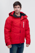Оптом Куртка зимняя Valianly красного цвета 93139Kr в Перми, фото 7