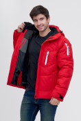Оптом Куртка зимняя Valianly красного цвета 93139Kr, фото 8