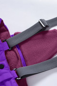 Оптом Горнолыжный костюм для девочки фиолетового цвета 9316F в Перми, фото 13