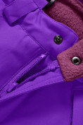 Оптом Горнолыжный костюм для девочки фиолетового цвета 9316F в Самаре, фото 14
