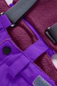 Оптом Горнолыжный костюм для девочки фиолетового цвета 9316F, фото 16
