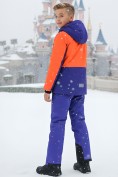 Оптом Горнолыжный костюм для мальчика оранжевого цвета 9317O, фото 4