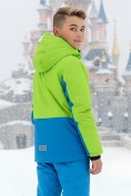 Оптом Горнолыжный костюм для мальчика зеленого цвета 9317Z, фото 4