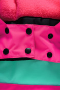 Оптом Горнолыжный костюм для девочки розового цвета 9318R, фото 10