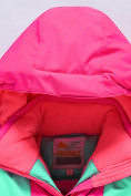 Оптом Горнолыжный костюм для девочки розового цвета 9318R, фото 7