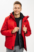 Оптом Куртка демисезонная 3 в 1красного цвета 93213Kr в Казани, фото 11