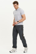 Оптом Спортивные брюки Valianly мужские темно-синего цвета 93230TS, фото 9