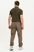 Оптом Спортивные брюки Valianly мужские коричневого цвета 93231K, фото 14