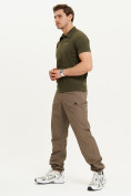 Оптом Спортивные брюки Valianly мужские коричневого цвета 93231K, фото 13