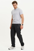 Оптом Спортивные брюки Valianly мужские черного цвета 93232Ch, фото 4