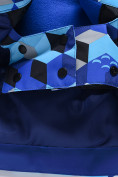 Оптом Горнолыжный костюм для мальчика синего цвета 9325S, фото 14
