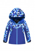 Оптом Горнолыжный костюм для мальчика синего цвета 9325S в Кемерово, фото 2