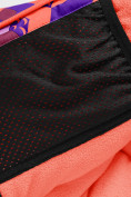 Оптом Горнолыжный костюм для девочки бордового цвета 9326Bo, фото 12