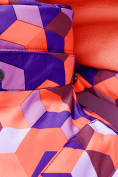 Оптом Горнолыжный костюм для девочки бордового цвета 9326Bo в Самаре, фото 7