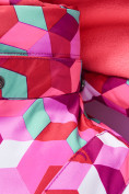 Оптом Горнолыжный костюм для девочки малинового цвета 9326M в Кемерово, фото 8