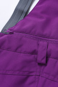 Оптом Горнолыжный костюм для девочки фиолетового цвета 9328F, фото 16