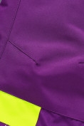 Оптом Горнолыжный костюм для девочки фиолетового цвета 9328F в Астане, фото 17
