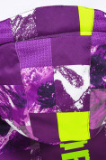 Оптом Горнолыжный костюм для девочки фиолетового цвета 9328F, фото 18